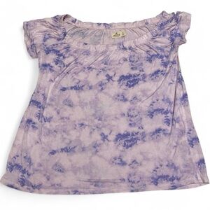Hollister Purple Tie-Dye Blouse